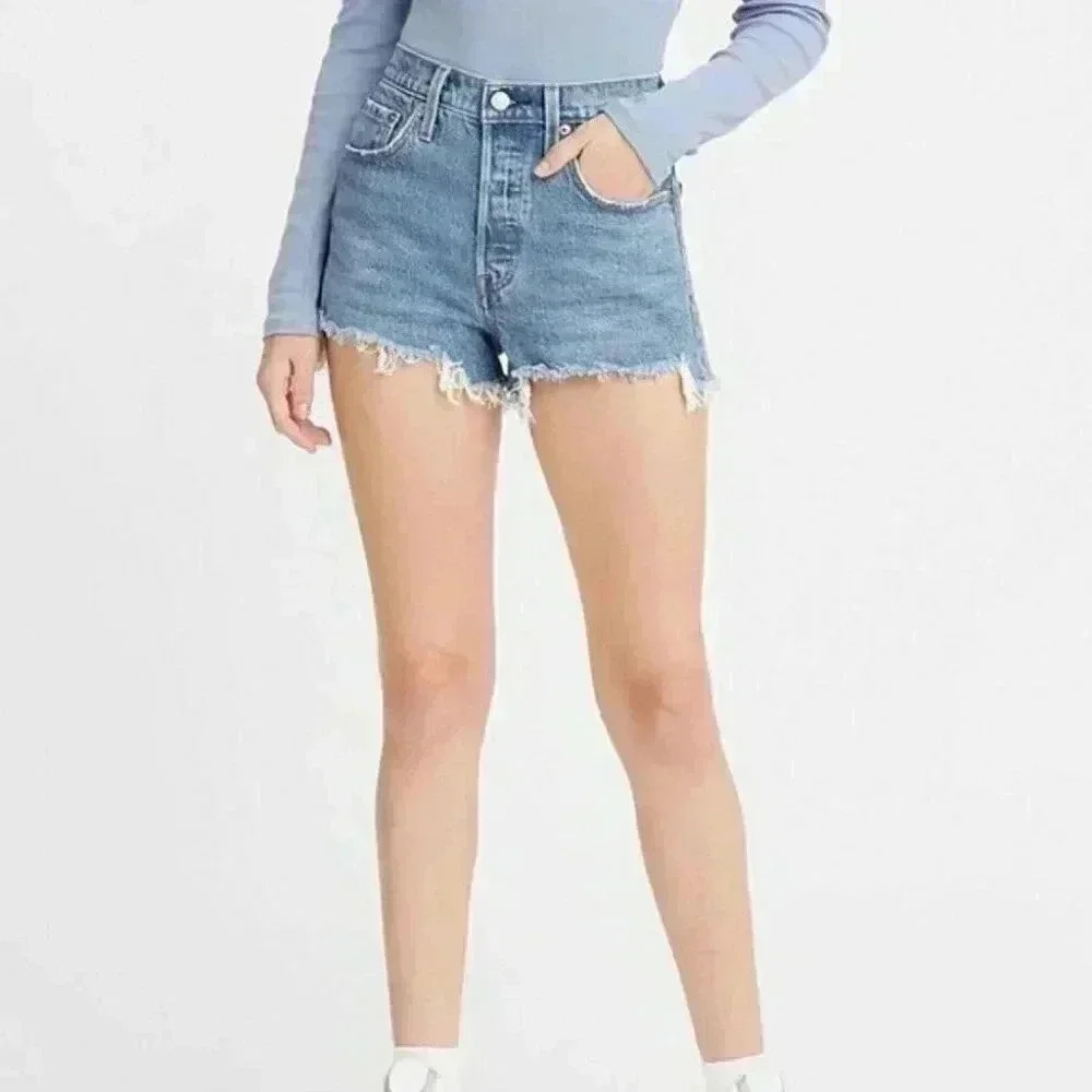 Levi's 501 Original High-Rise Cut-Off Jean Shorts